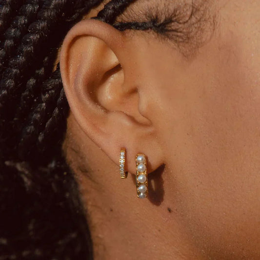 Mother-of-Pearl Charm Earrings